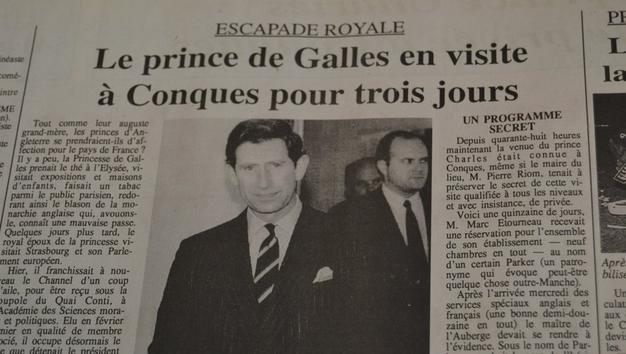 Escapade royale : Le prince de Galles en visite à Conques pour trois jours.