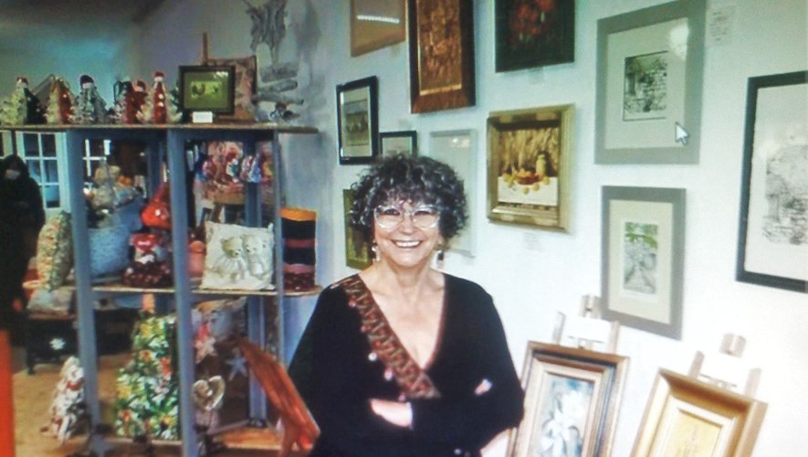 Martine Veyron, membre du groupe des "Peintres de Gonesse" et des "Peintres du Marais" à Paris.
