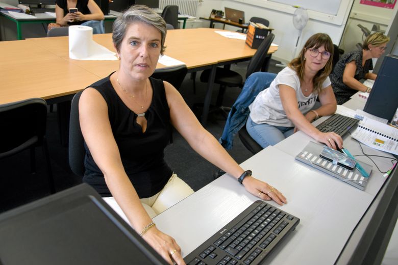 Virginie et Sandrine, en reconversion professionnelle.
