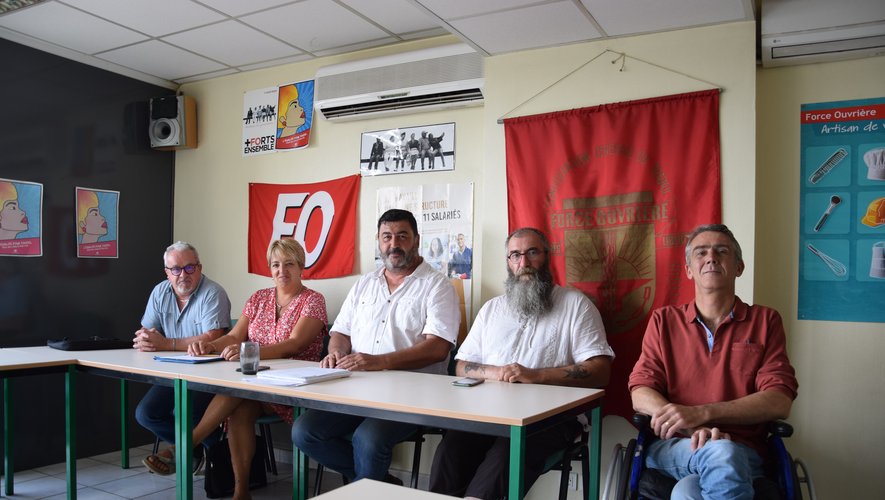 Des membres du bureau de l'union départementale de FO de l’Aveyron étaient réunis, ce mercredi 14 septembre, pour évoquer l'actualité sociale de la rentrée.