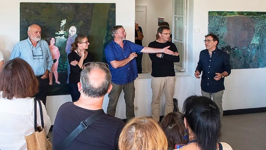 Vernissage de l’exposition de Joël Brisse avait réuni de nombreuses personnes.