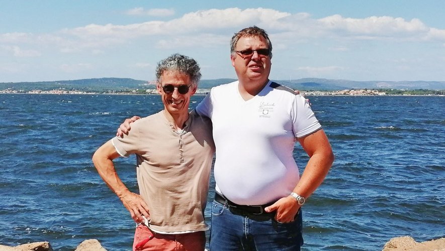 Olivier Chaubin (gauche)et Loïc Randeynes, à Sète.