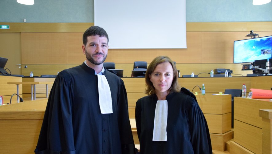 Me Arnaud Cagnac et Me Anabel Montels-Estève, avocats de la défense. 