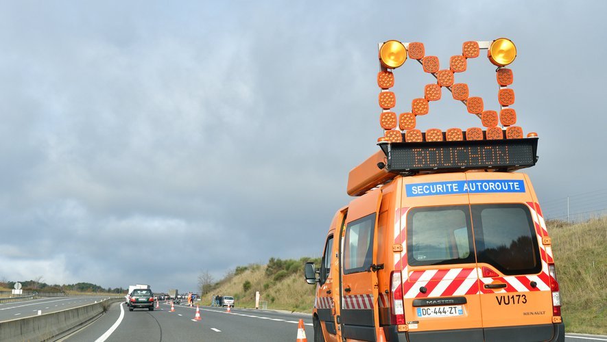 L'accident a eu lieu sur l'A75 à hauteur d'Aumont-Aubrac.