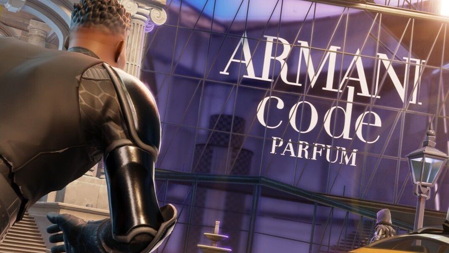 Armani Beauty s'est associé à F"ortnite "pour présenter son nouveau parfum masculin "Code".