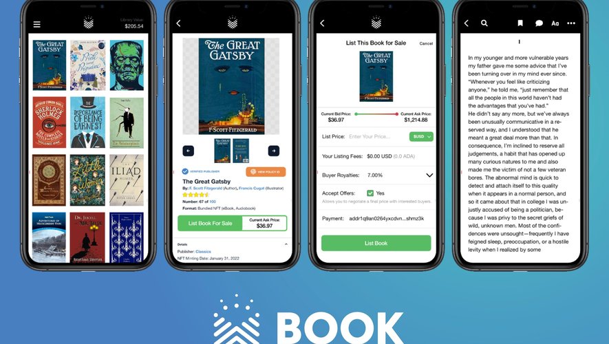Book.io permet aux lecteurs de devenir réellement les propriétaires des livres numériques et audio qu'ils aiment grâce à la technologie NFT.