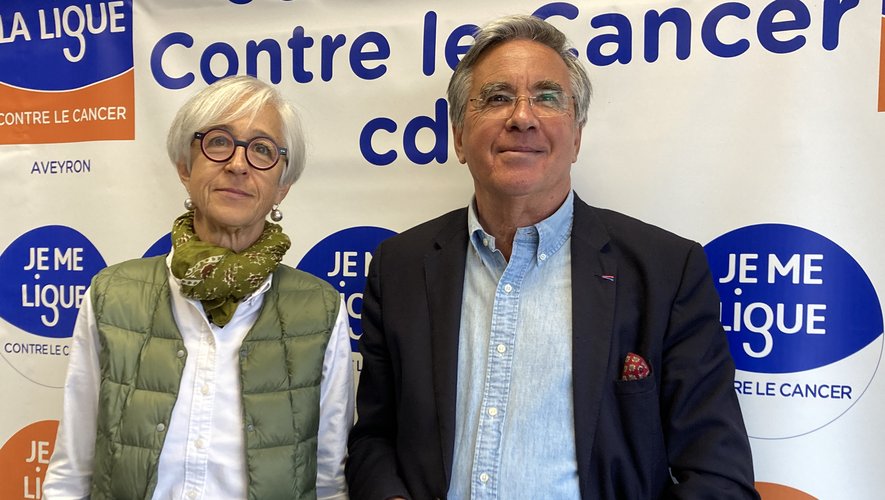 Anne Conti et Jean-François Galliard, responsables de l’antenne départementale de la Ligue contre le cancer.