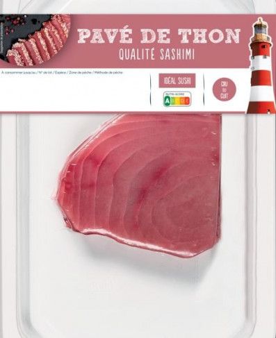Après le saumon fumé, les crevettes et les bâtonnets de surimi, c'est au tour du pavé de thon qualité sashimi de faire l'objet d'un rappel.