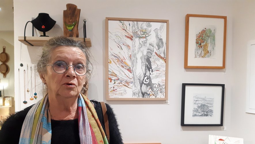 Martine Bédrune a été pendant trente-cinq ans professeurde dessin à Rodez.