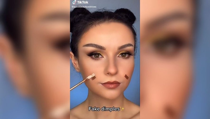 L'utilisatrice @Quickbeautyadvices révèle son astuce maquillage ultime pour donner l'illusion de fossettes 'naturelles' sur TikTok.