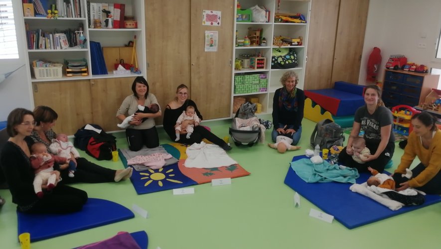 Les participantes au dernier atelier dans les locaux du relais Petite Enfance.