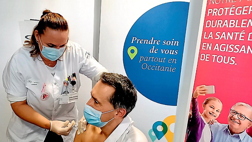 Didier Jaffre, le directeur de l'ARS s'est fait vacciner.