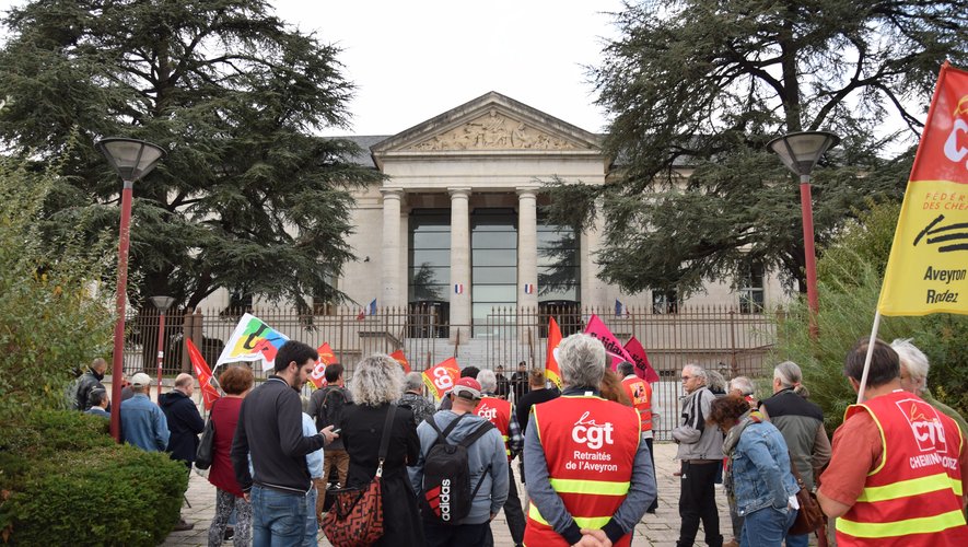 CGT, FSU et Solidaires mobilisés.