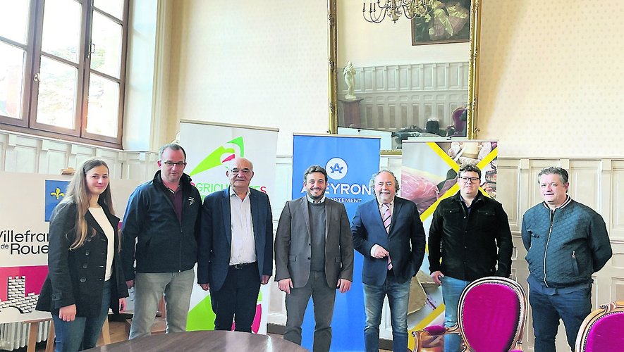 Les organisateurs et partenaires du concours : la Chambre d’agriculture,  la Ville et l’association des produits et saveurs du Rouergue.