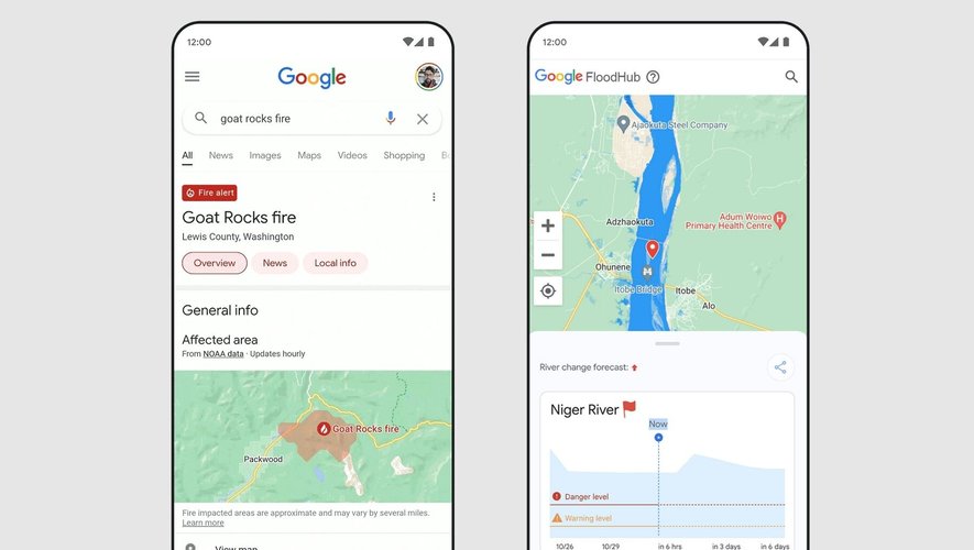 Google développe des outils pour prévenir certaines catastrophes naturelles grâce à diverses formes d'intelligences artificielles.