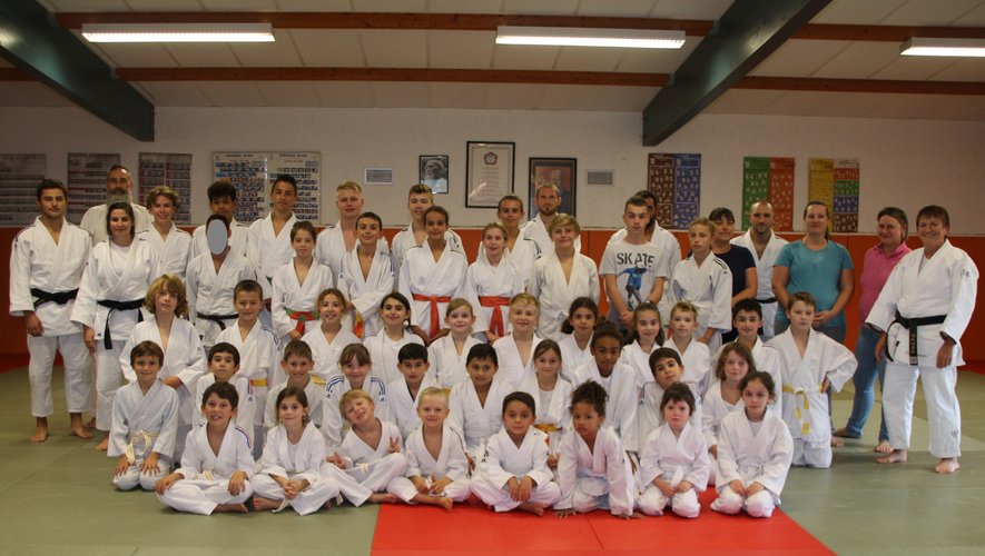 Le groupe des jeunes judokas au mois d’octobre.