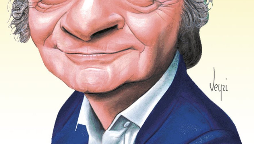La caricature de Serge Reggiani pour un sourire et un hommage à cet artiste complet et attachant.