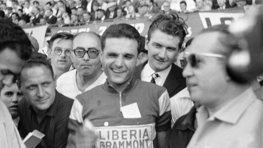 Henry Anglade lors du Tour de France 1960.