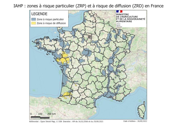 Voici les départements les plus à risque.