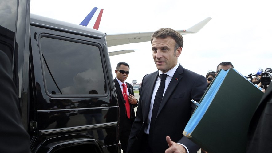Emmanuel Macron a atterri à Bali pour le sommet du G20 ce lundi 14 novembre 2022.