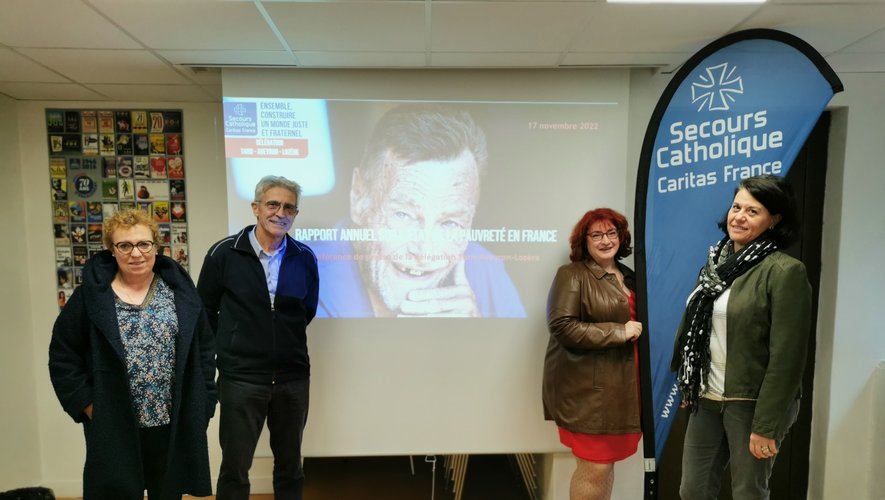 Le "rapport  national sur l'état de pauvreté en France 2022" du Secours Catholique a été présenté dans les locaux de la branche Aveyronnaise de l'association.