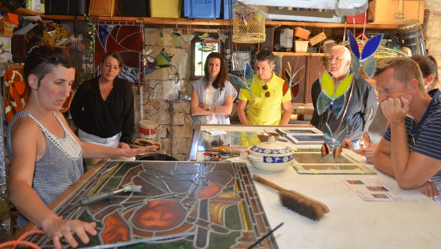 Émilie Séguret (à gauche sur la photo) avait déjà partagé sa passiondans son atelier de Cassagnette ouvert lors des journées du patrimoine.