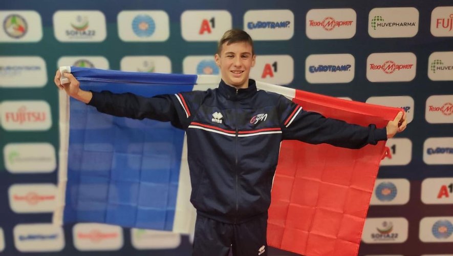 L'ancien licencié du Gym'club ruthénois Célian Augé a été sacré champion du monde de trampoline chez les 13/14 ans en Bulgarie. 