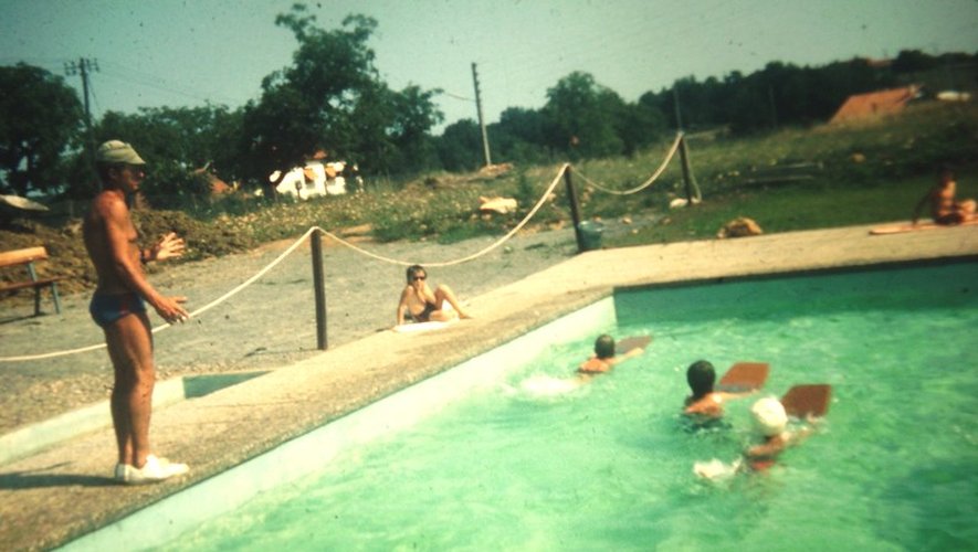Lors de l’ouverture  de la piscine en 1972.