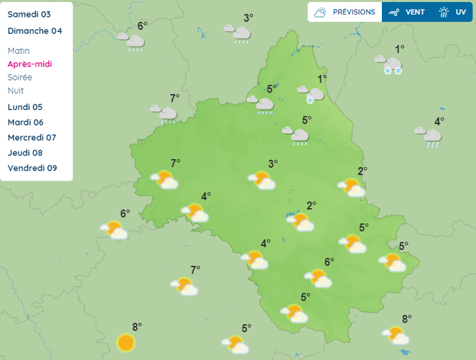 Retour timide du soleil ce dimanche après-midi