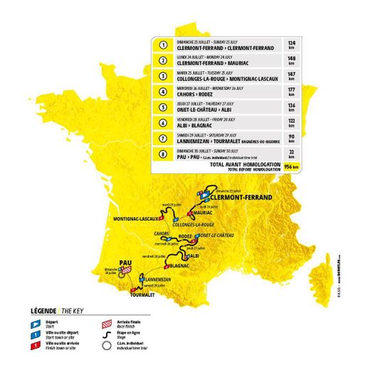 Le parcours 2023Tour des femmes.