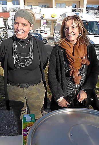 Les deux coprésidentes de l’association CLAP, Laurence Bru et Françoise Flottes.