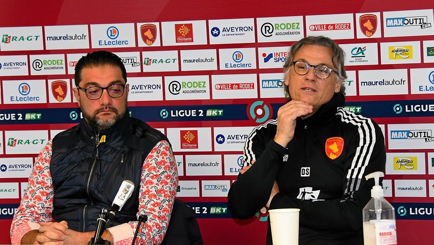 Didier Santini (à droite), nouvel entraîneur du Raf, aux côtés de son président, Pierre-Olivier Murat.