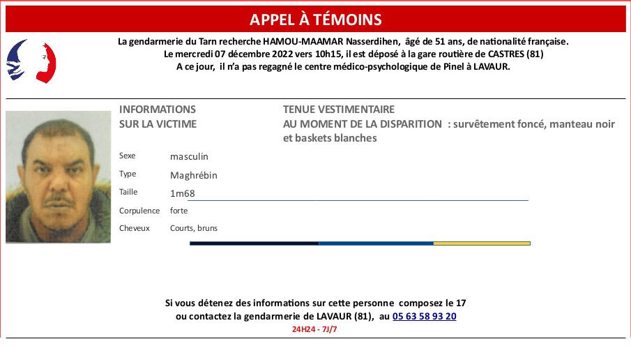 L'homme devait rejoindre le centre médico-psychologique de Pinel à Lavaur.