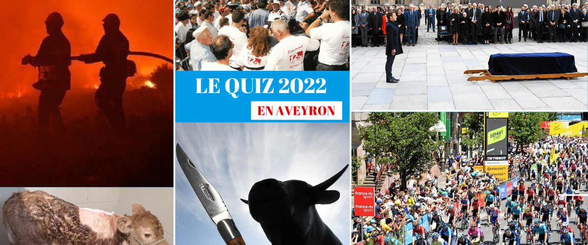 Testez vos connaissances sur l'actualité en Aveyron en 2022.