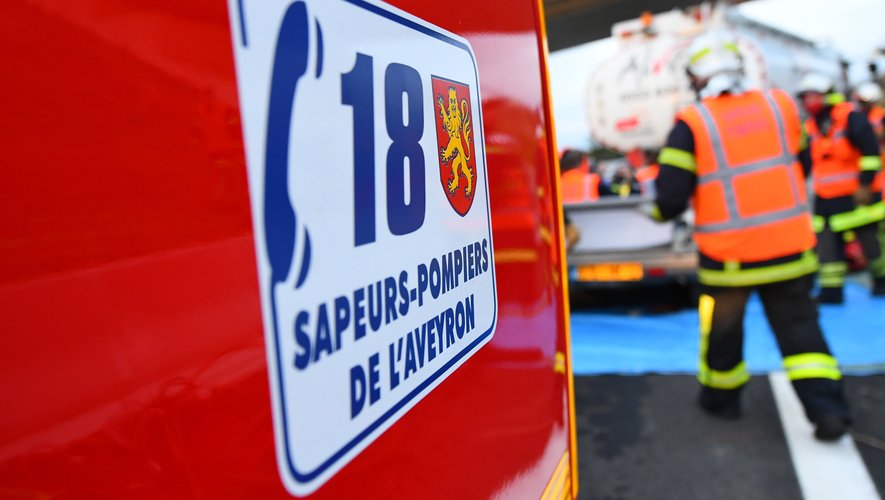 Deux blessés dans un accident de voiture ont été transportés à l'hôpital de Rodez.
