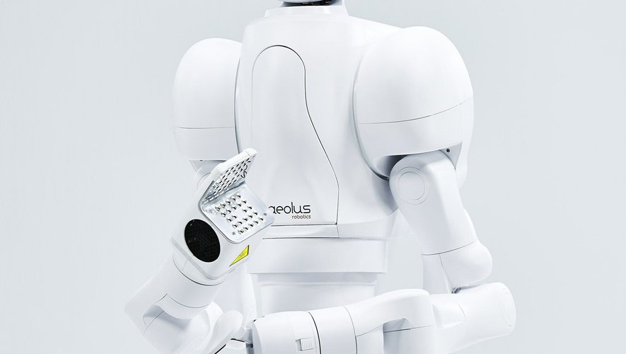 Le robot aeo a été conçu pour assister les personnes dépendantes, ses capacités étant décuplées avec ses deux bras articulés.