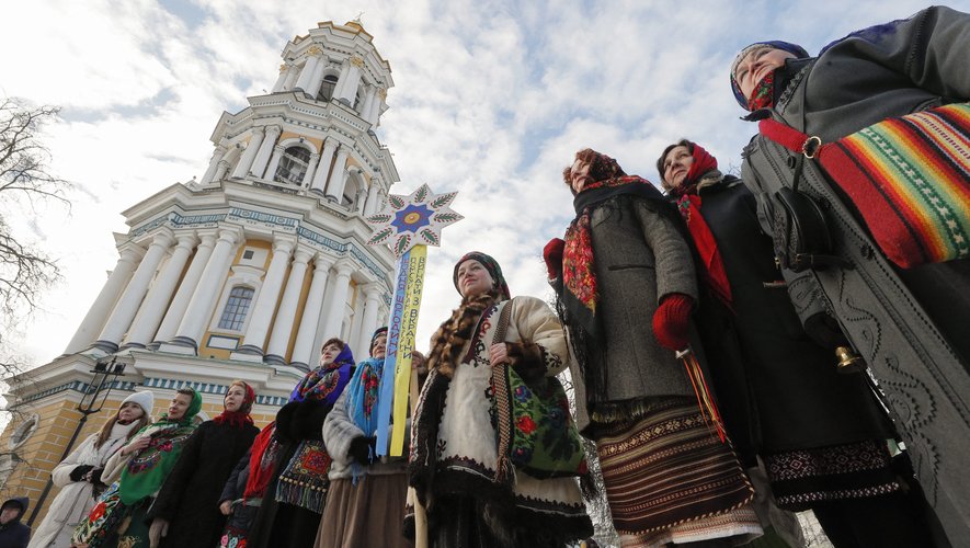 Malgré la guerre, les fidèles ont pu fêter le Noël orthodoxe, qu'ils soient russes ou ukrainiens.
