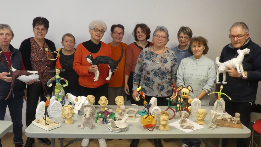 Guidés par Nathalie Andrieu, les talentueux artistes amateurs ont réalisé et exposé leurs œuvres