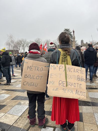 Au coeur des manifestants ruthénois.