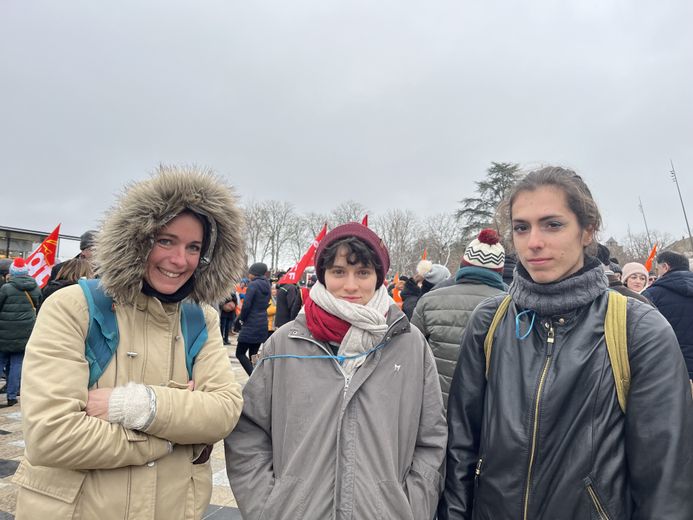 Au coeur des manifestants ruthénois.