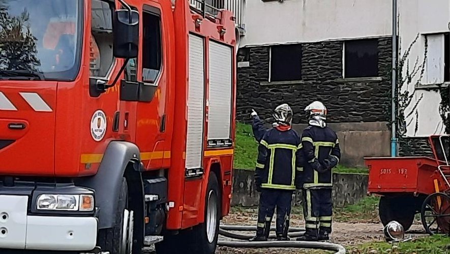 Les sapeurs-pompiers  en exercice au Sailhenc