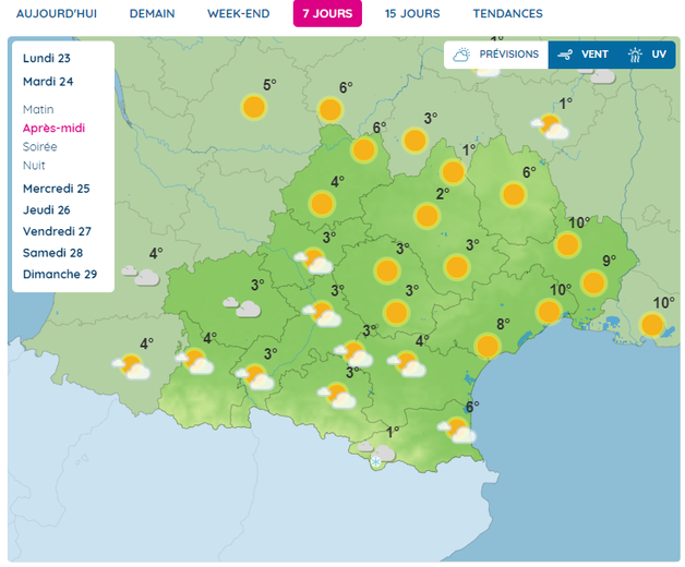 Du soleil ce mardi, mais les températures baissent.