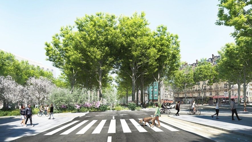 Une troisième "forêt urbaine" d'environ 1 hectare sortira de terre fin 2025 place du Colonel-Fabien à Paris.