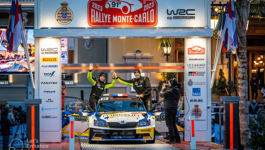 Yanis Desangles et Nicolas Theron ont terminé le rallye de Monte-Carlo pour la première fois, dimanche 22 janvier, après avoir dû abandonner deux fois, en 2021 et 2022.