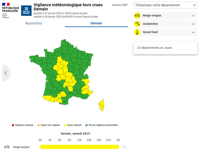 L'Aveyron Sort Enfin Des Vigilances Neige-verglas Et Grand Froid à ...