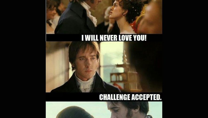Les romans de Jane Austen ont inspirés de très nombreux mèmes sur Internet.