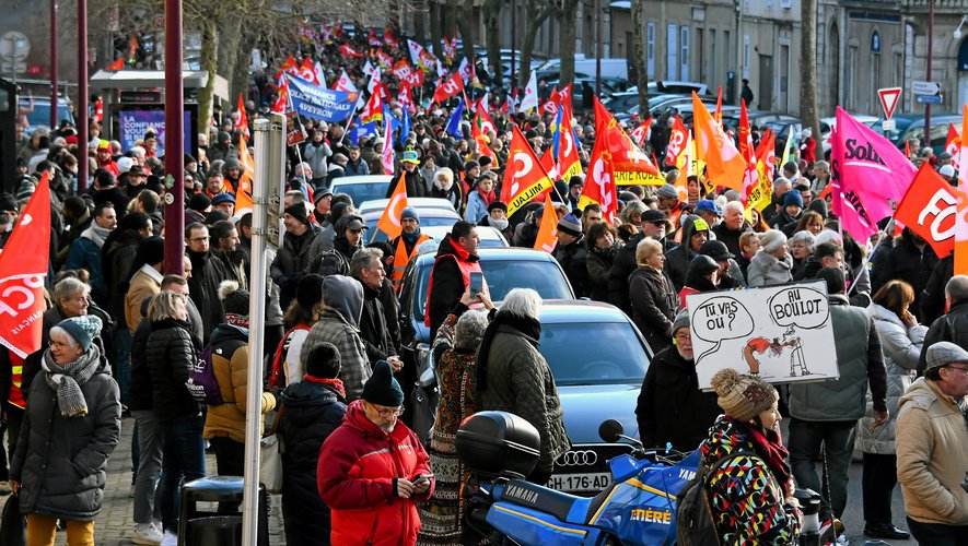 Samedi 11 février 2023, les opposants au projet de réforme des retraites seront de retour à Rodez, venant de tout l'Aveyron.