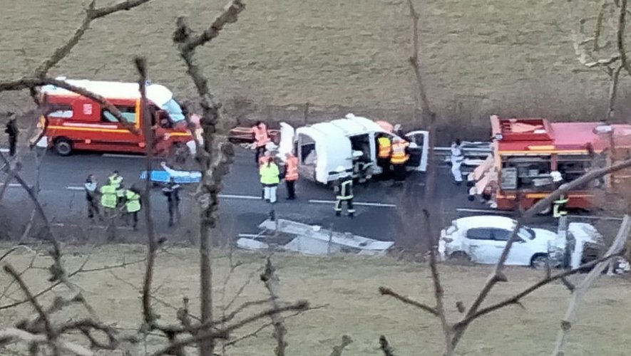 L'accident s'est produit sur la RN 88 ce lundi 6 février après-midi.