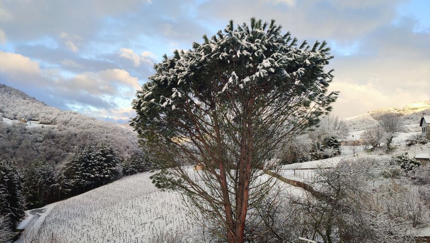 La neige et le verglas planent toujours sur l'Aveyron, ce mercredi 8 février 2023.