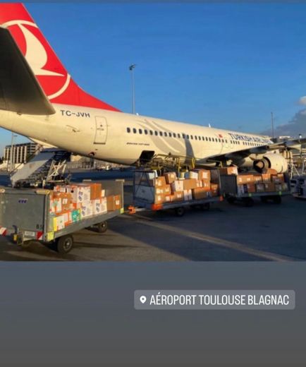 L’avion chargé à Toulouse est arrivé à Istanbul jeudi soir.